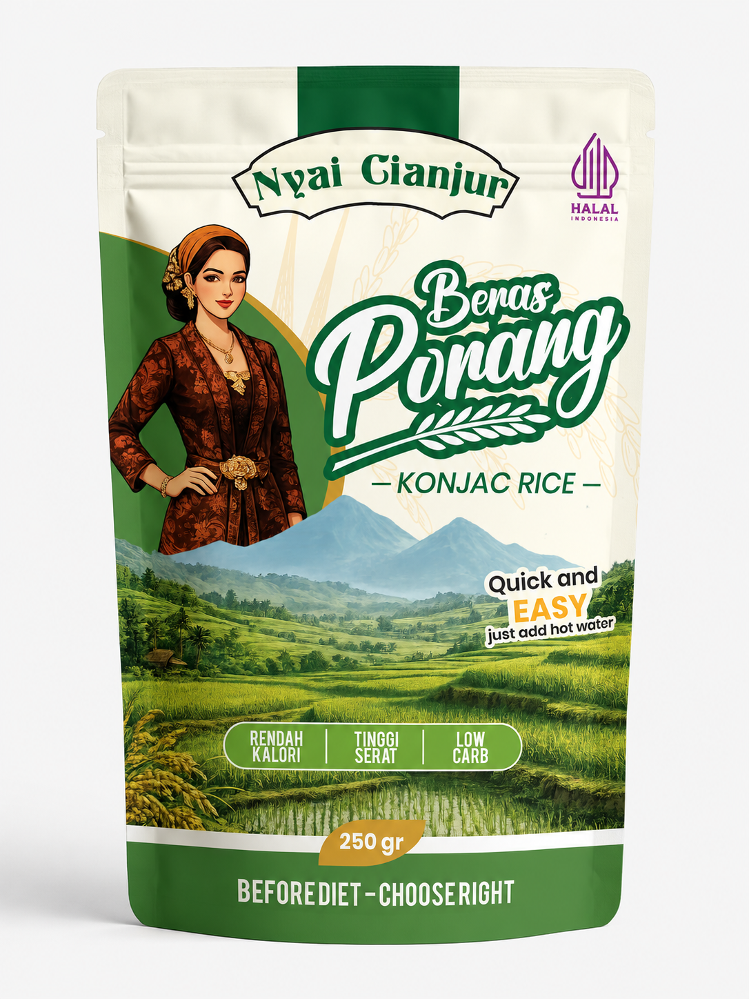 Kemasan Nyai Cianjur 250 g